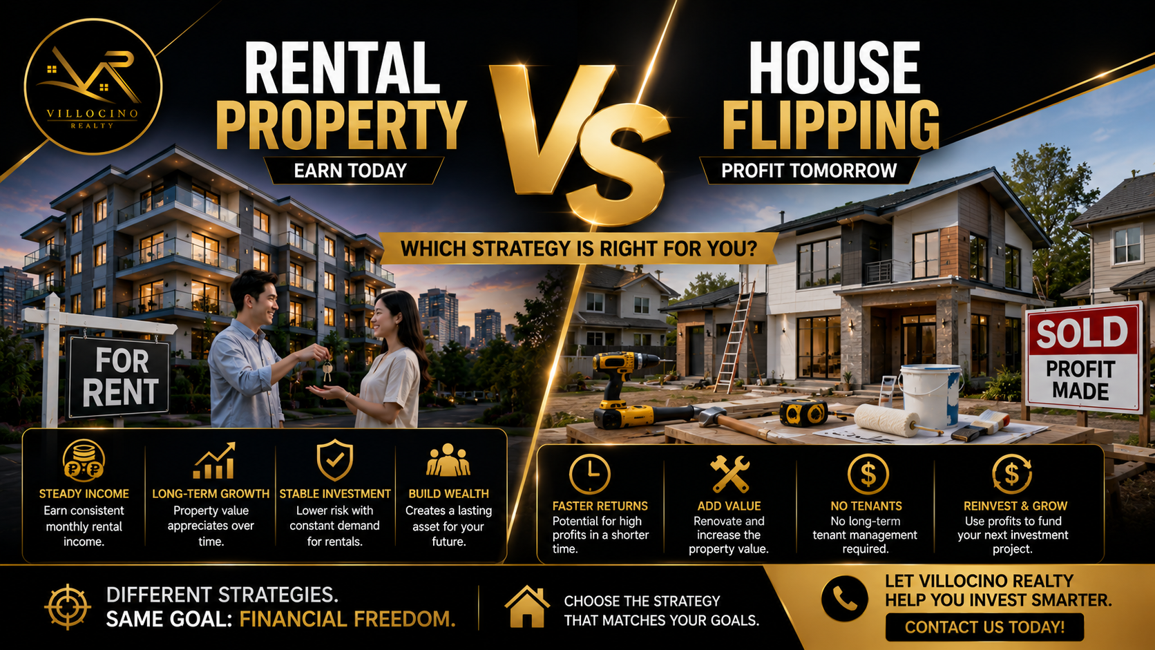 Rental Property vs House Flipping: Which Real Estate Strategy Is Right for You?